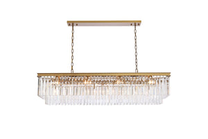 Elegant Lighting - 1202D60SG/RC - 12 Light Chandelier - Sydney - Satin Gold