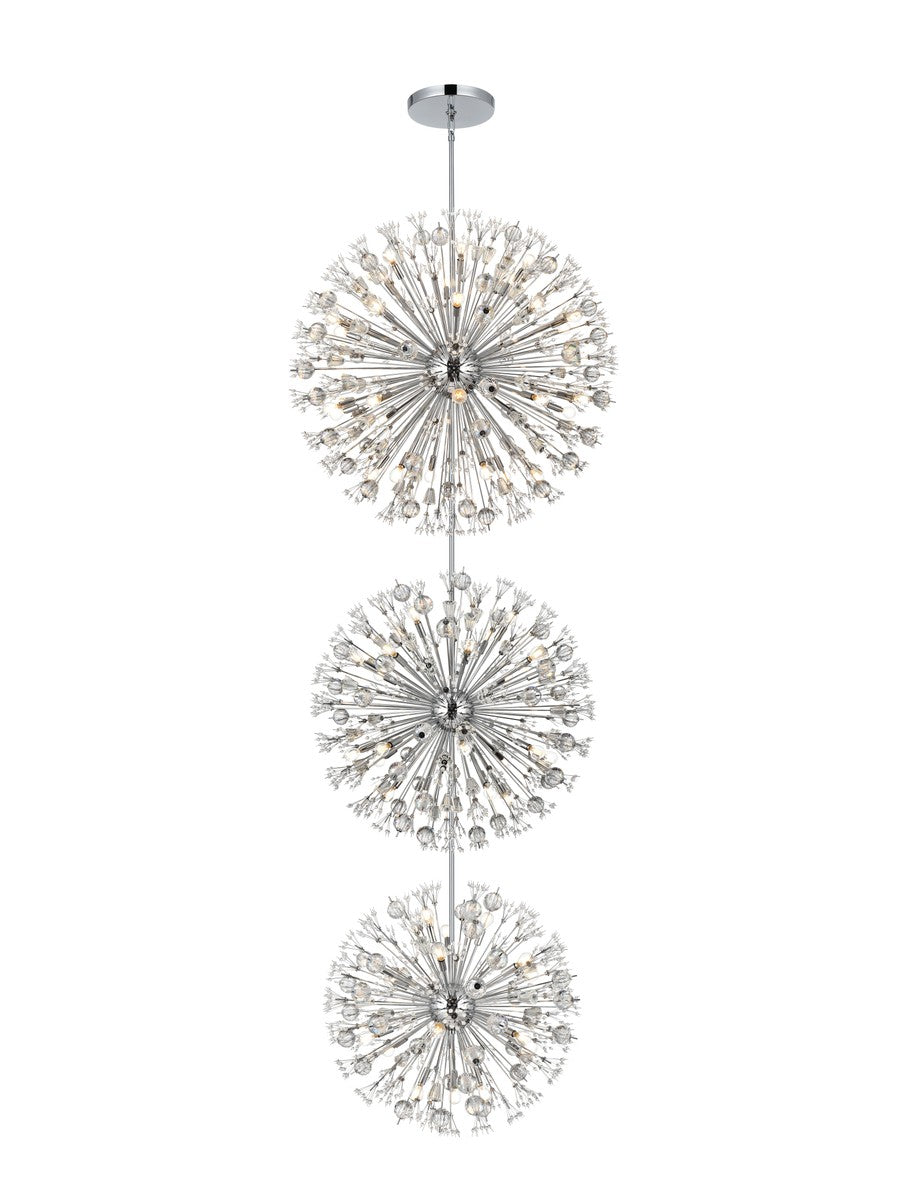 Elegant Lighting - 2500G44L3C - 74 Light Chandelier - Vera - Chrome