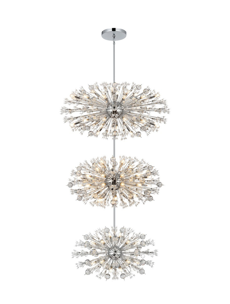 Elegant Lighting - 2500G50L3C - 90 Light Chandelier - Vera - Chrome