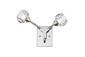 Elegant Lighting - 3508W15C - Two Light Wall Sconce - Zayne - Chrome And Clear