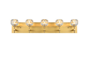 Elegant Lighting - 3509W32G - Five Light Wall Sconce - Graham - Gold and Clear