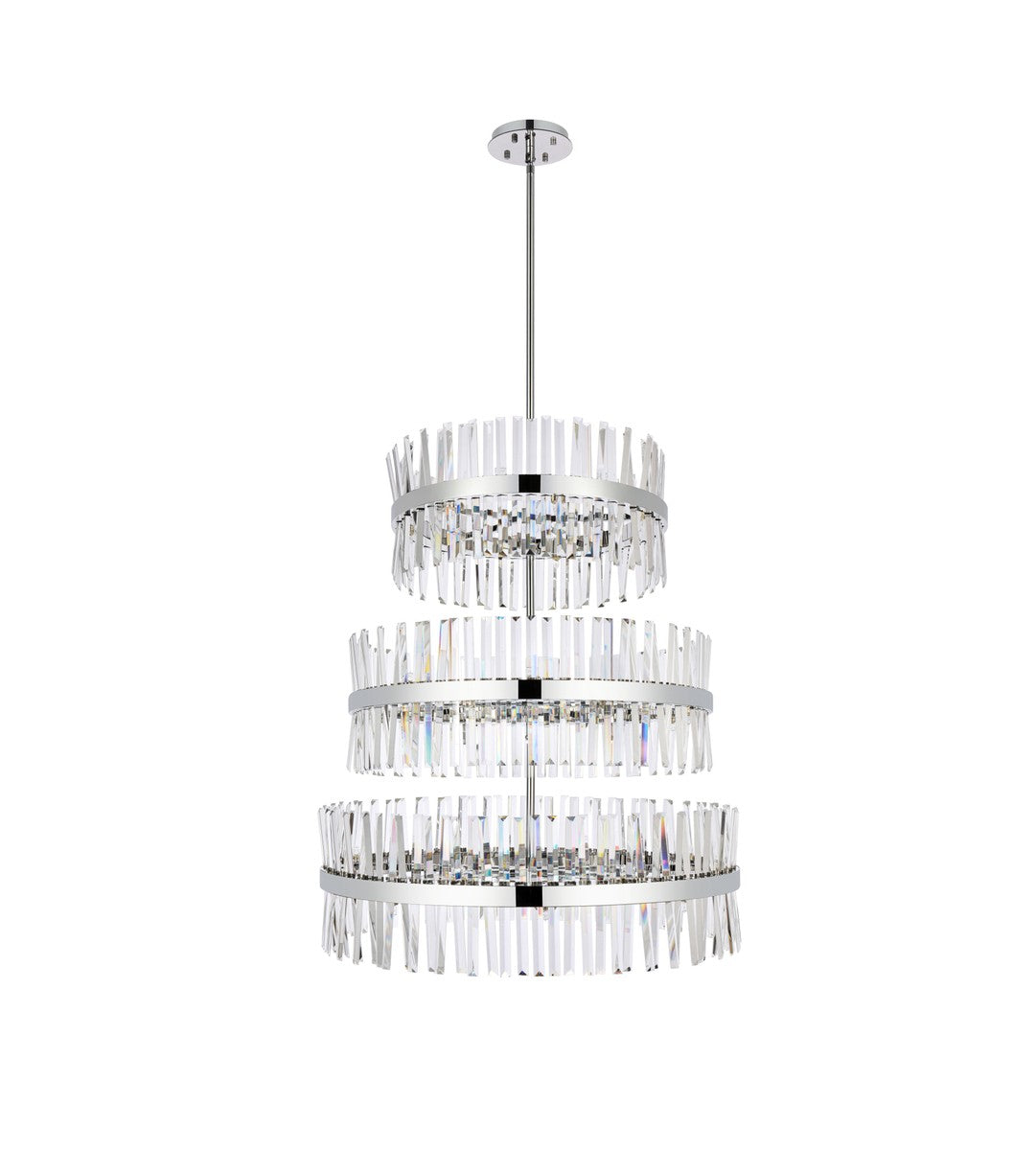 Elegant Lighting - 6200G36L3C - 46 Light Chandelier - Serephina - Chrome