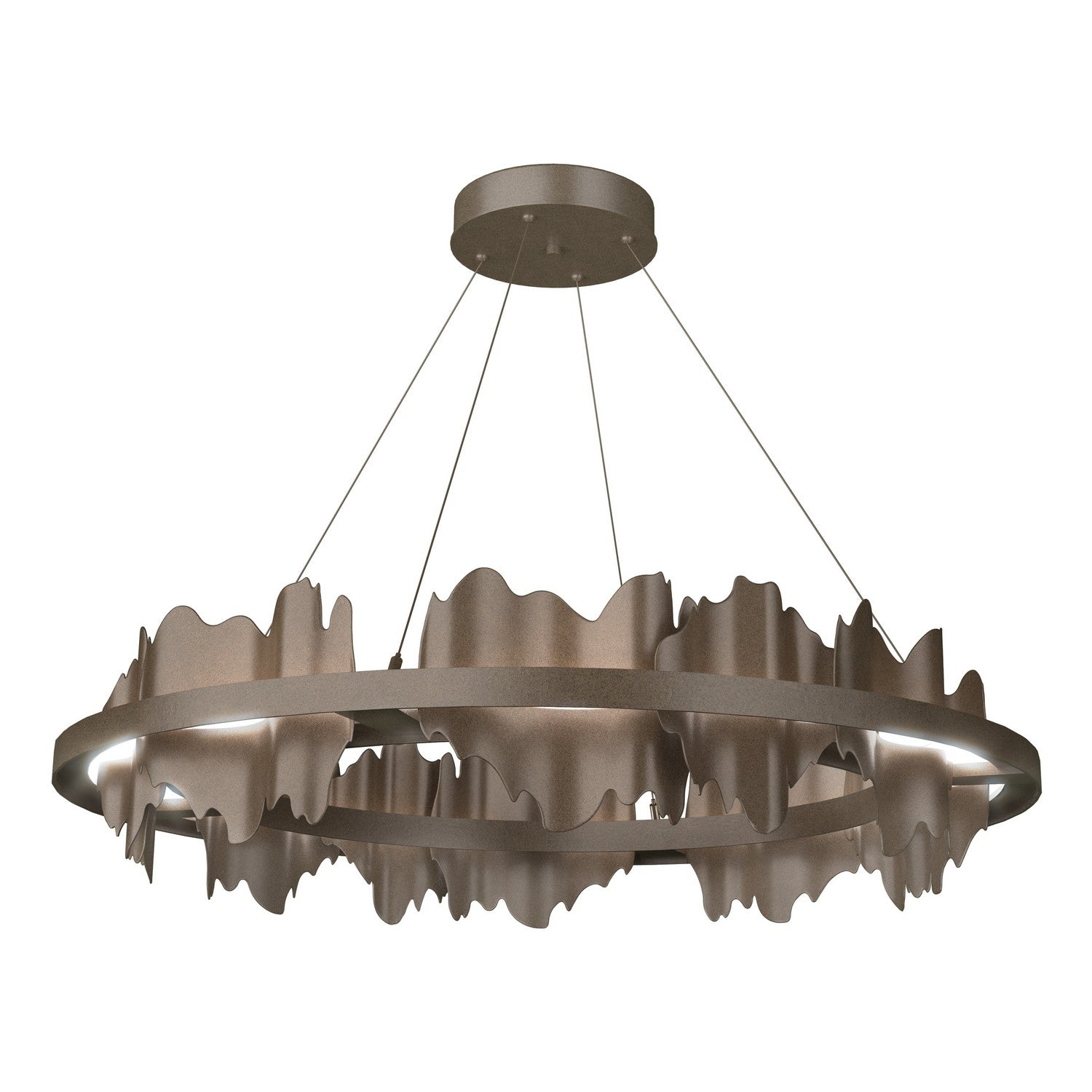 Hubbardton Forge - 139653-LED-STND-05-05 - Hildene Circular LED Pendant - Hildene - Bronze