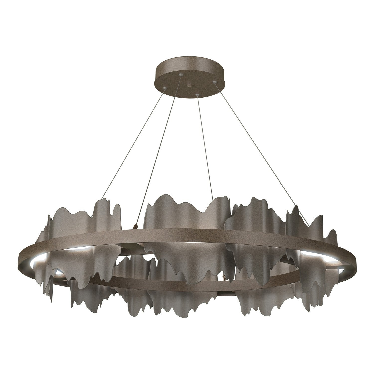 Hubbardton Forge - 139653-LED-STND-05-07 - Hildene Circular LED Pendant - Hildene - Bronze
