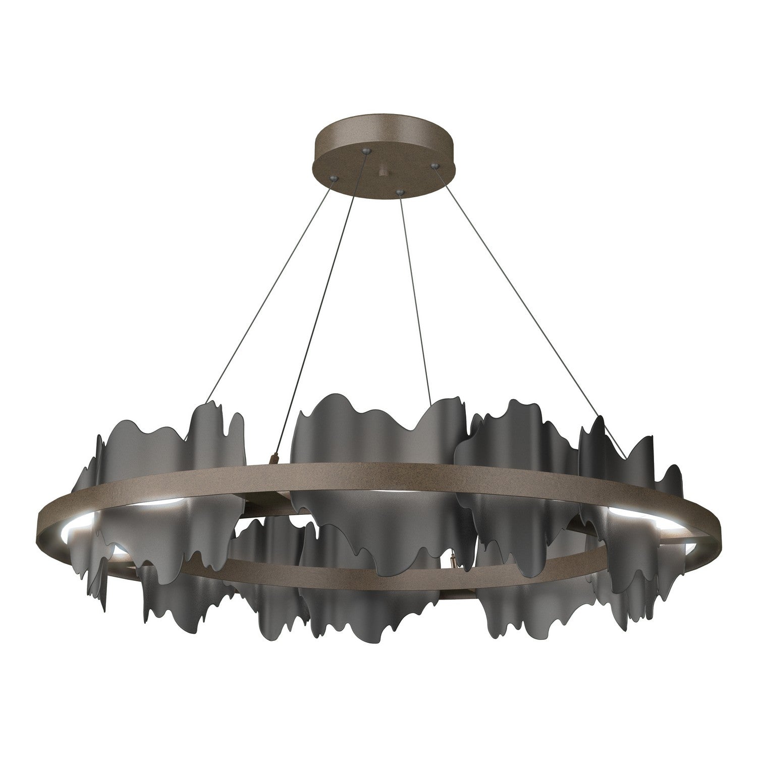 Hubbardton Forge - 139653-LED-STND-05-10 - Hildene Circular LED Pendant - Hildene - Bronze