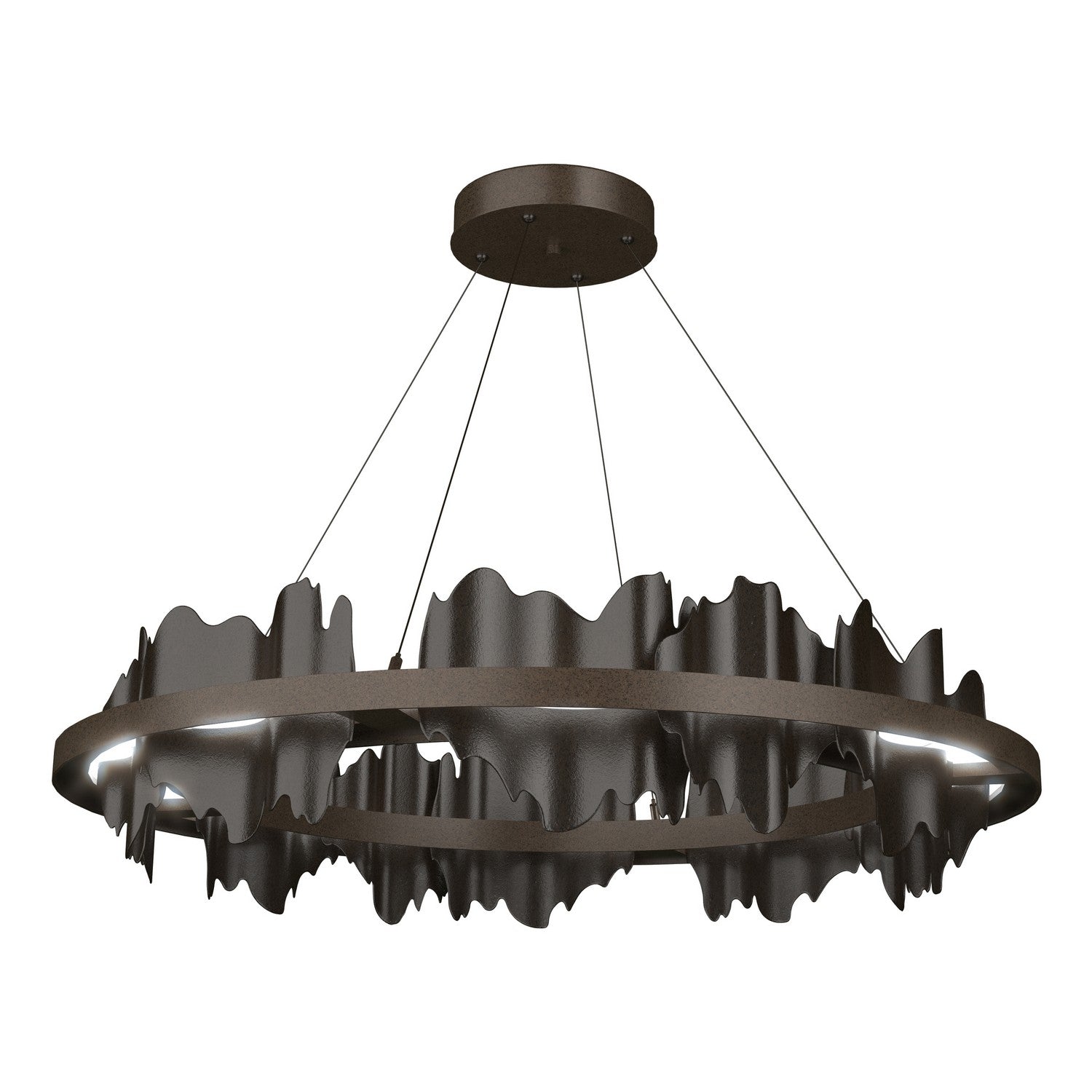 Hubbardton Forge - 139653-LED-STND-05-14 - Hildene Circular LED Pendant - Hildene - Bronze