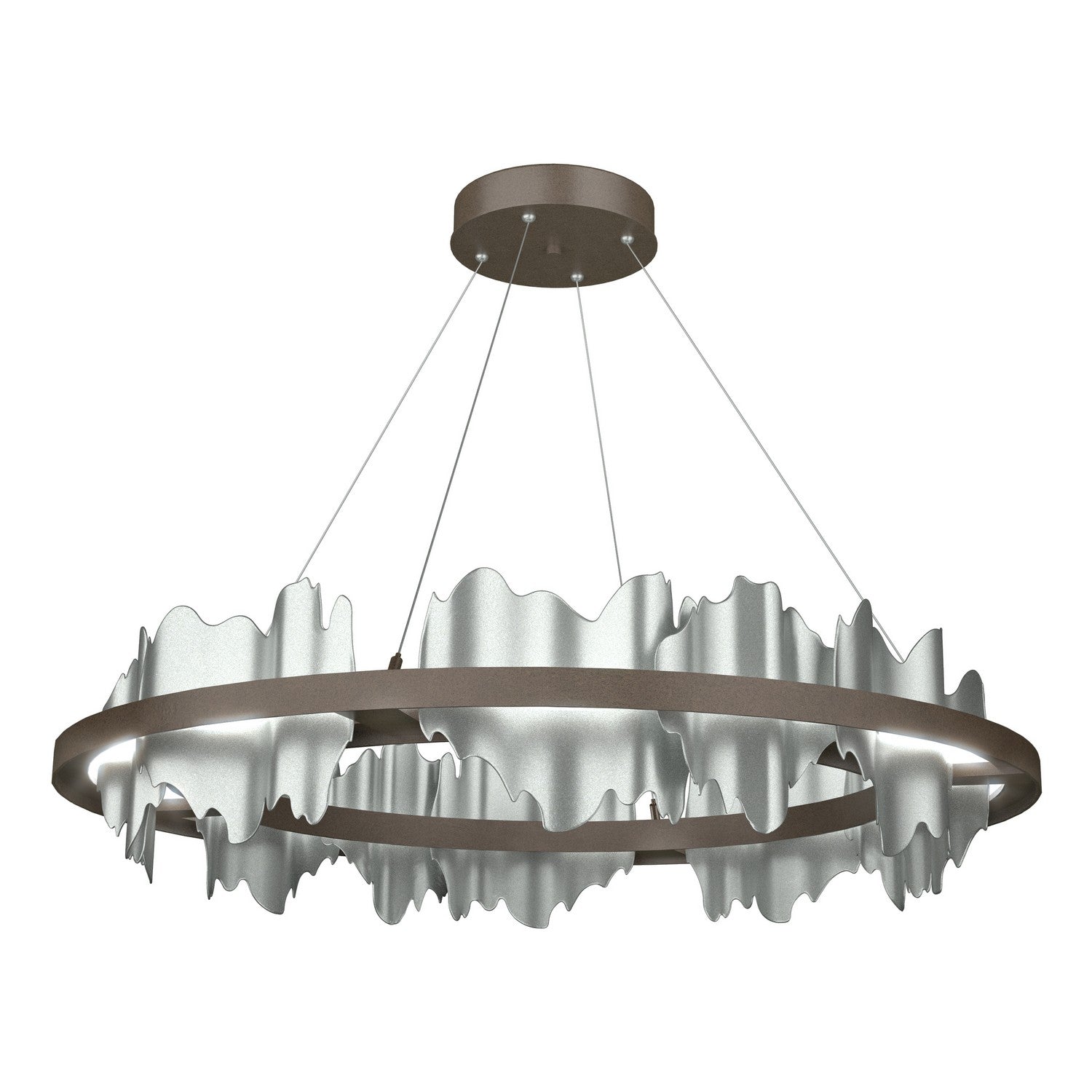 Hubbardton Forge - 139653-LED-STND-05-82 - Hildene Circular LED Pendant - Hildene - Bronze