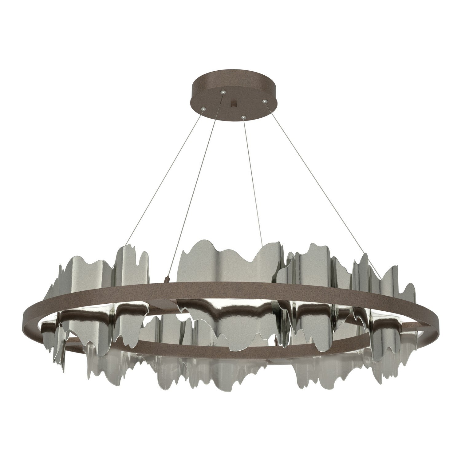 Hubbardton Forge - 139653-LED-STND-05-85 - Hildene Circular LED Pendant - Hildene - Bronze