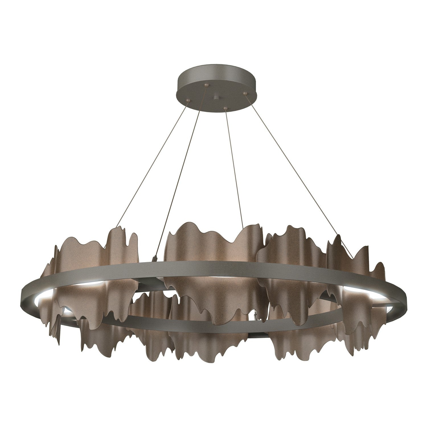 Hubbardton Forge - 139653-LED-STND-07-05 - Hildene Circular LED Pendant - Hildene - Dark Smoke