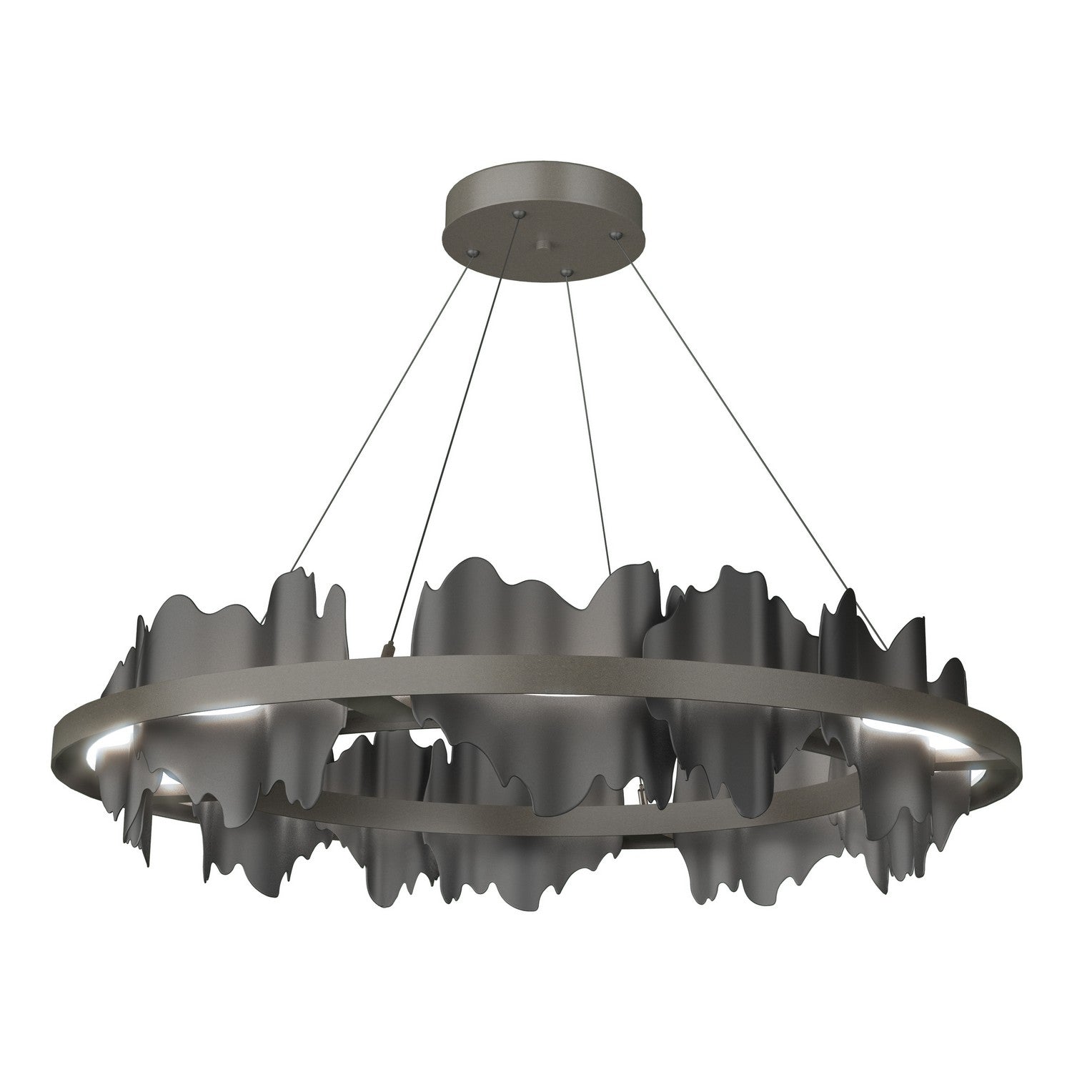 Hubbardton Forge - 139653-LED-STND-07-10 - Hildene Circular LED Pendant - Hildene - Dark Smoke