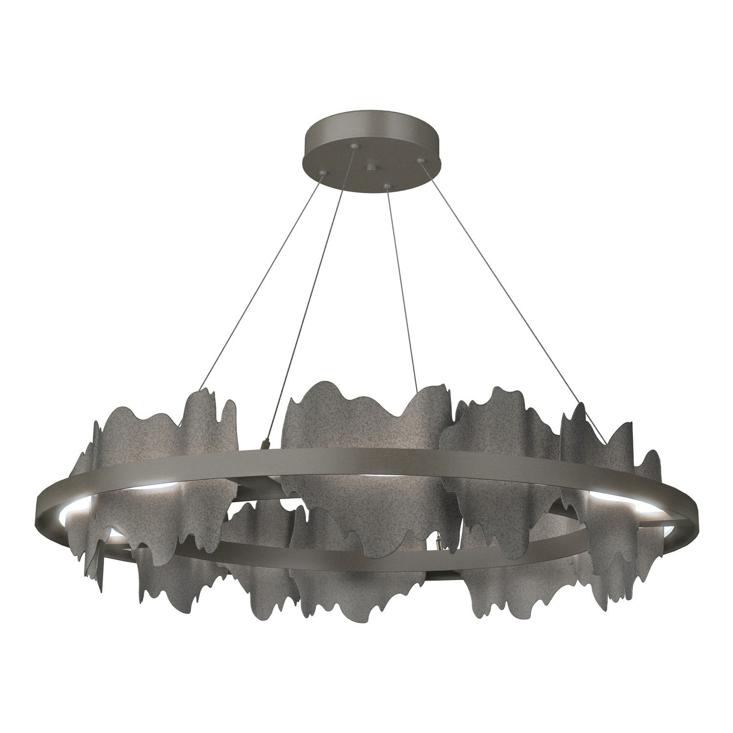 Hubbardton Forge - 139653-LED-STND-07-20 - Hildene Circular LED Pendant - Hildene - Dark Smoke