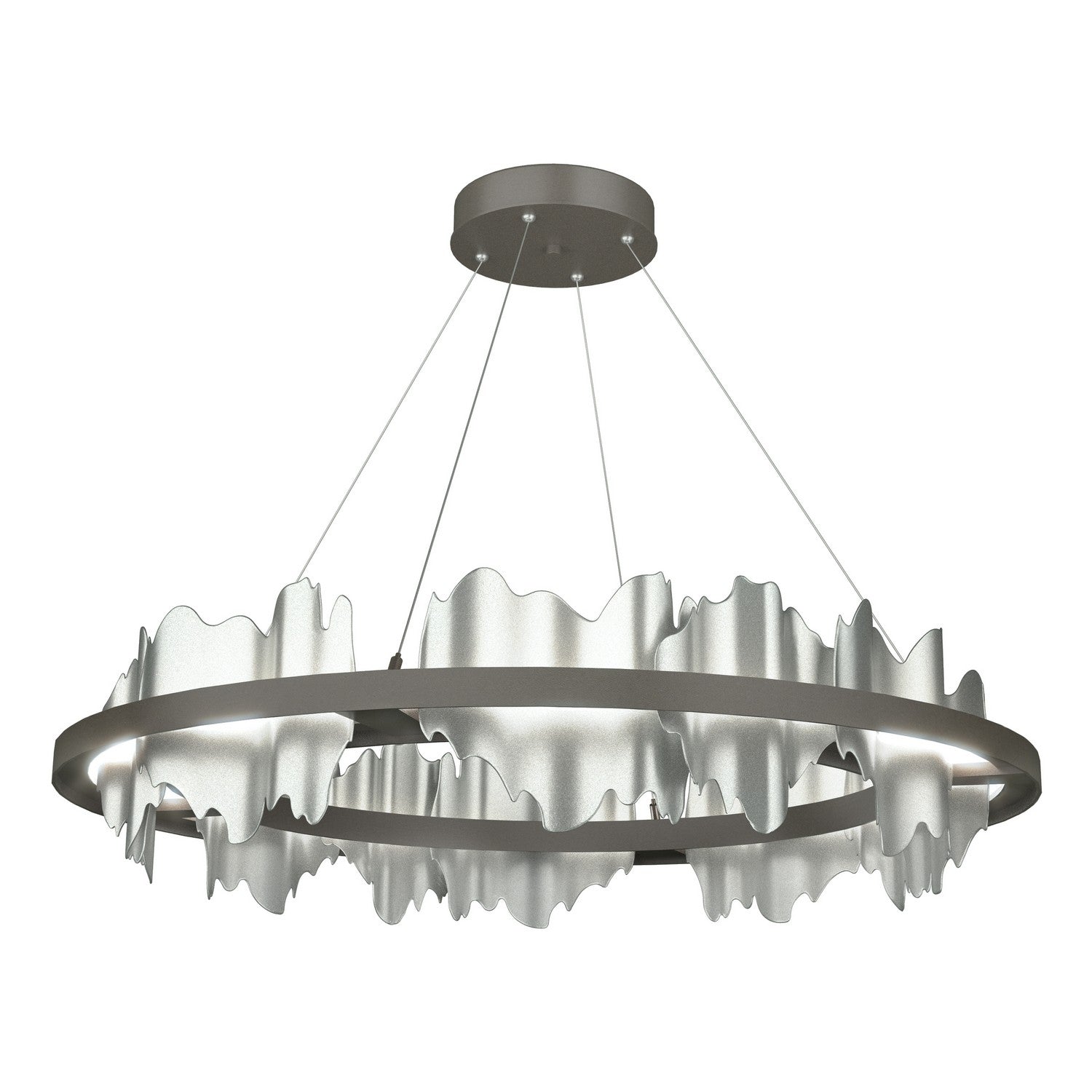 Hubbardton Forge - 139653-LED-STND-07-82 - Hildene Circular LED Pendant - Hildene - Dark Smoke