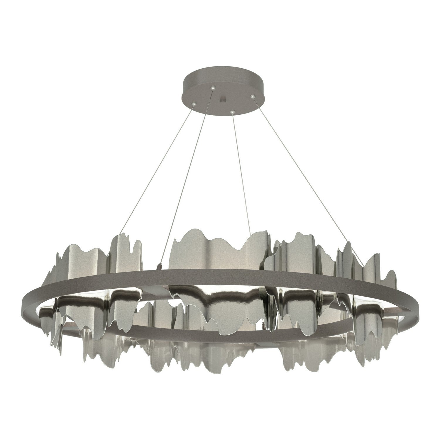 Hubbardton Forge - 139653-LED-STND-07-85 - Hildene Circular LED Pendant - Hildene - Dark Smoke