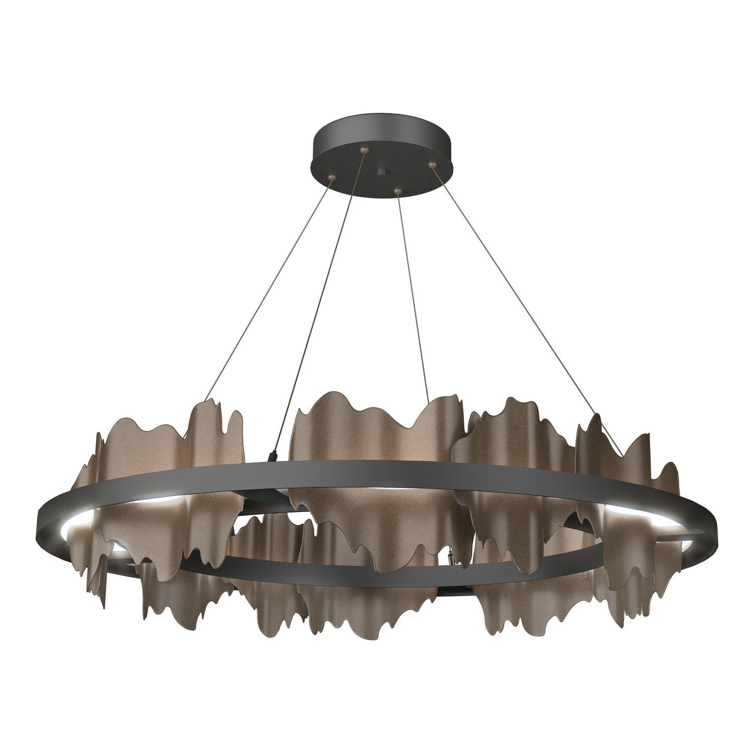 Hubbardton Forge - 139653-LED-STND-10-05 - Hildene Circular LED Pendant - Hildene - Black