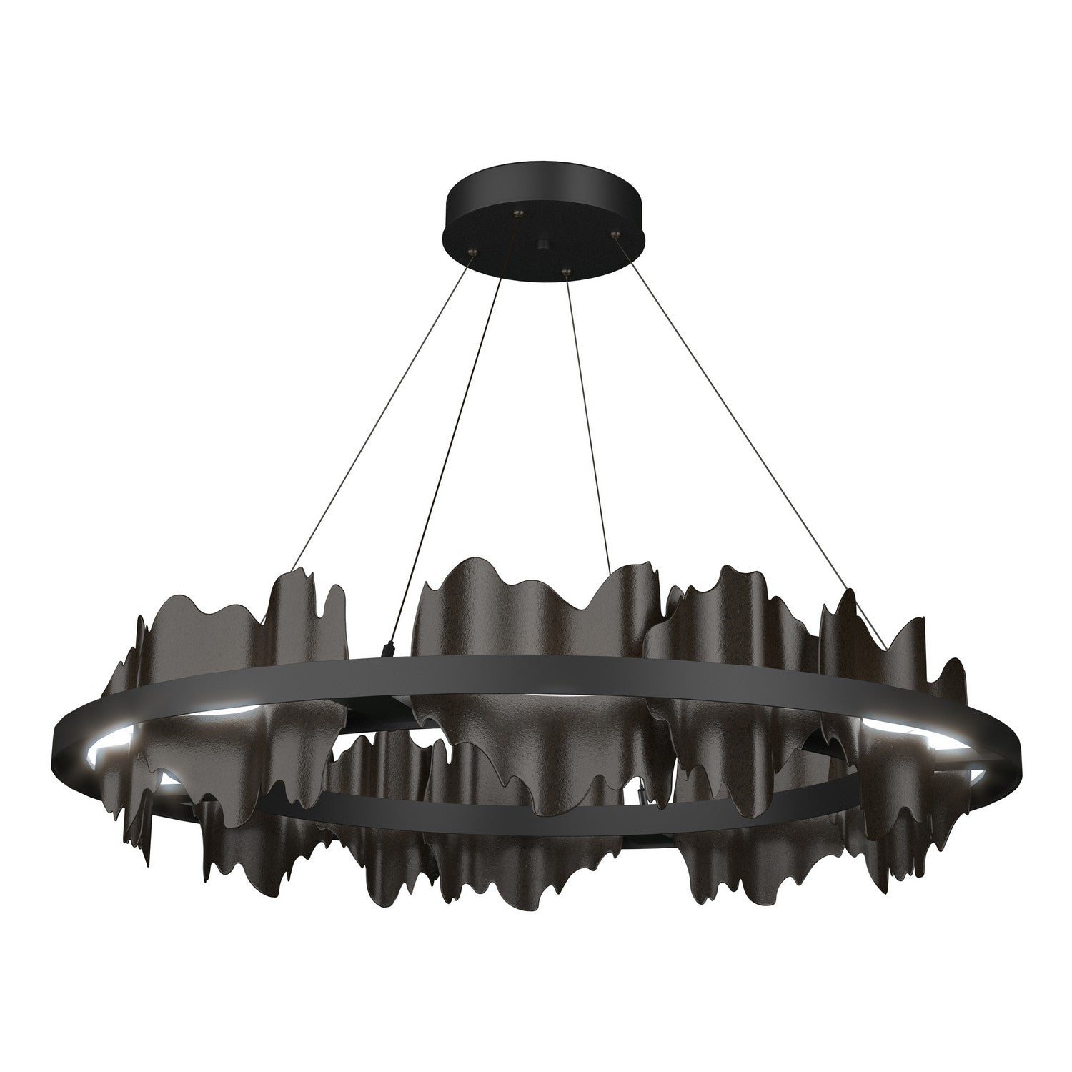 Hubbardton Forge - 139653-LED-STND-10-14 - Hildene Circular LED Pendant - Hildene - Black