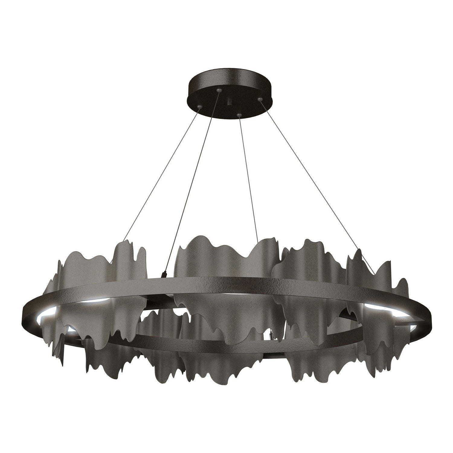 Hubbardton Forge - 139653-LED-STND-14-07 - Hildene Circular LED Pendant - Hildene - Oil Rubbed Bronze