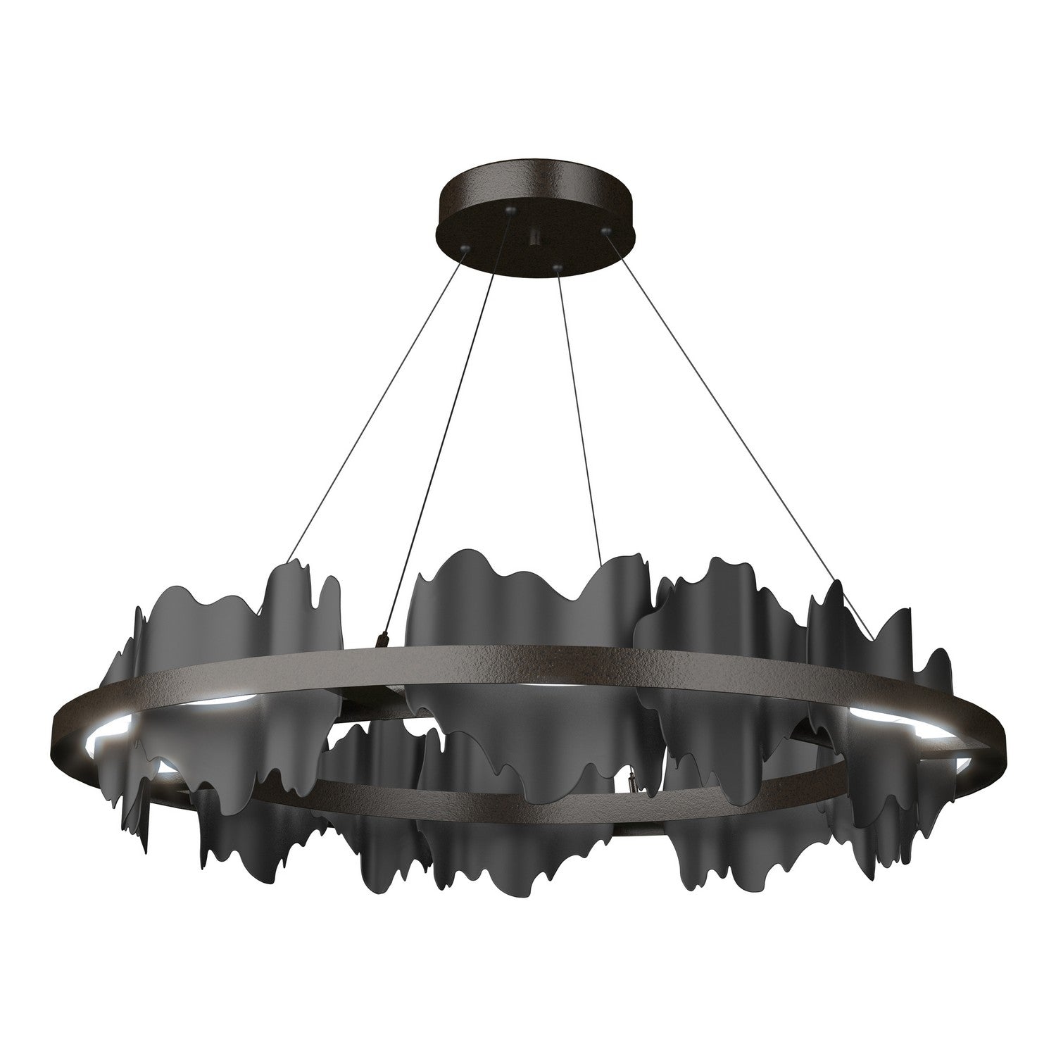 Hubbardton Forge - 139653-LED-STND-14-10 - Hildene Circular LED Pendant - Hildene - Oil Rubbed Bronze