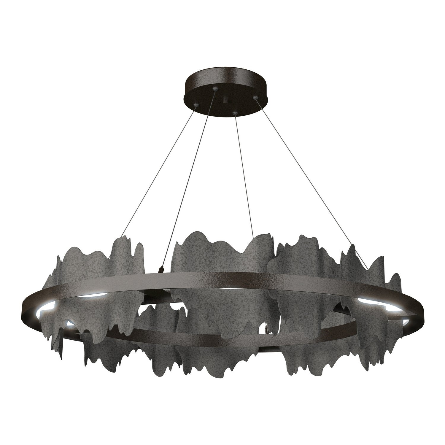 Hubbardton Forge - 139653-LED-STND-14-20 - Hildene Circular LED Pendant - Hildene - Oil Rubbed Bronze