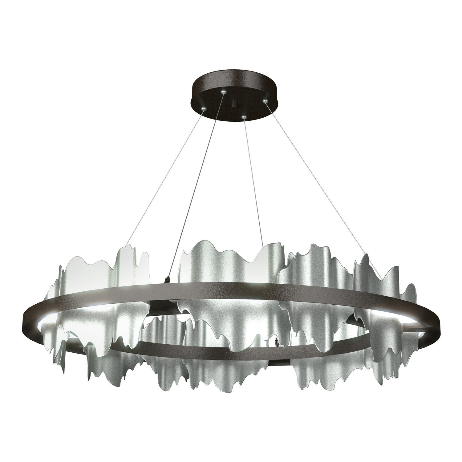 Hubbardton Forge - 139653-LED-STND-14-82 - Hildene Circular LED Pendant - Hildene - Oil Rubbed Bronze