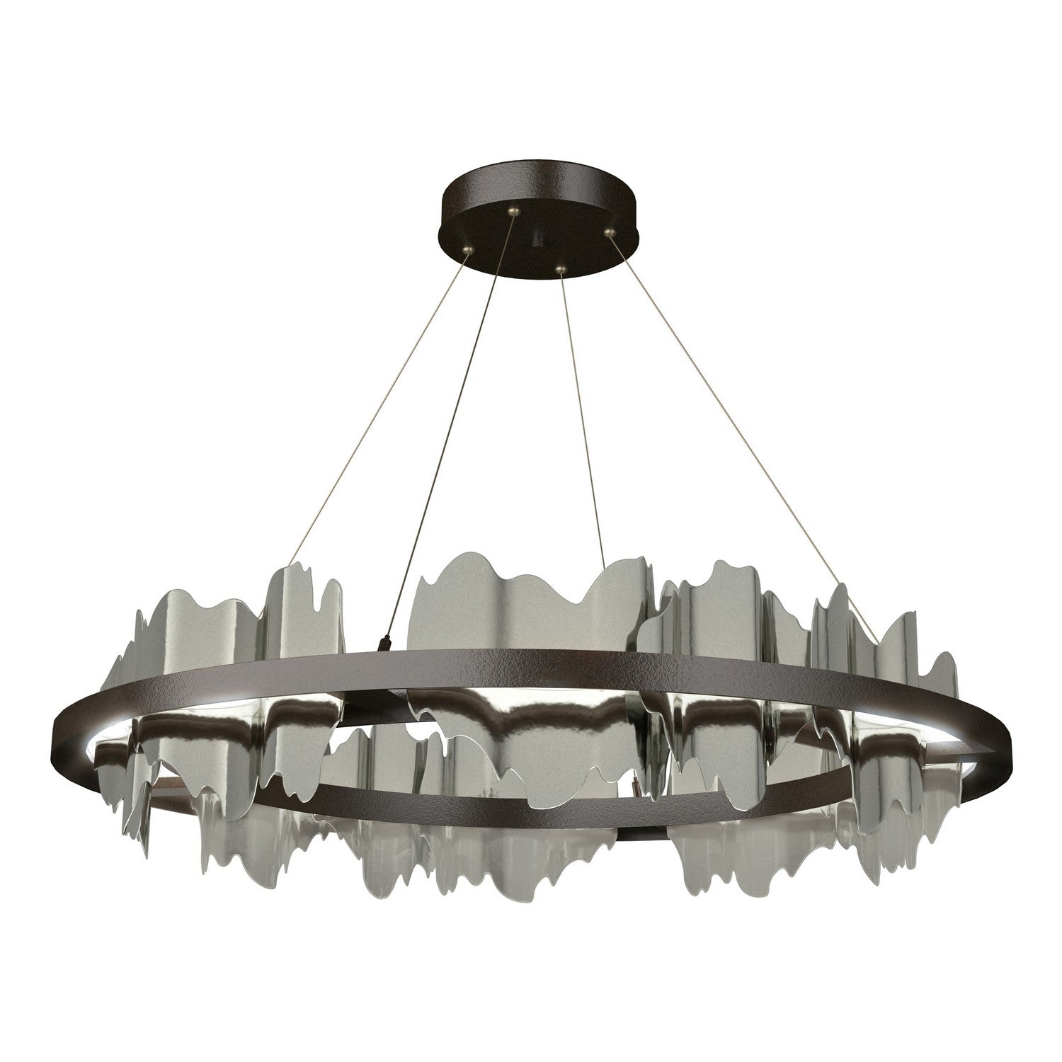 Hubbardton Forge - 139653-LED-STND-14-85 - Hildene Circular LED Pendant - Hildene - Oil Rubbed Bronze