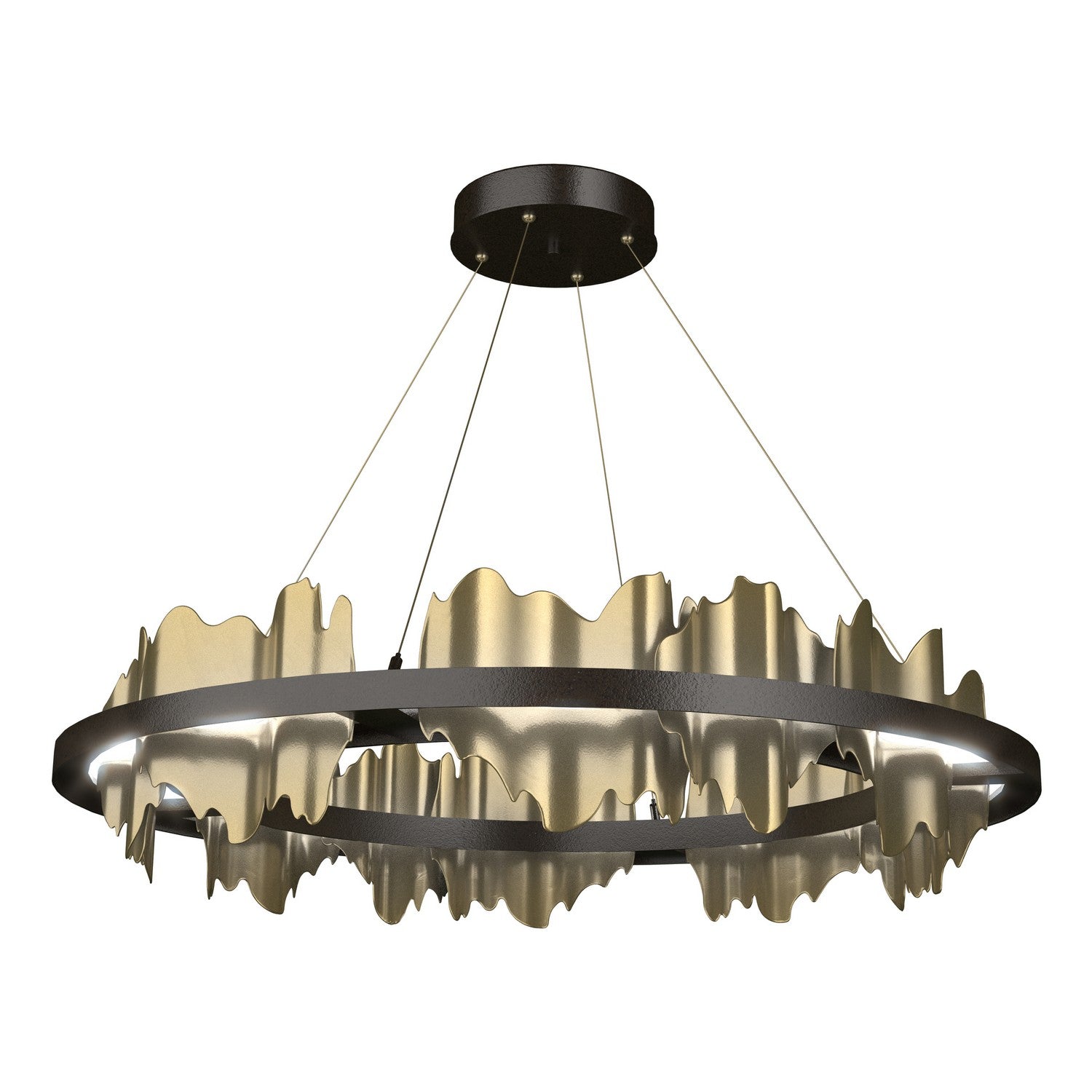 Hubbardton Forge - 139653-LED-STND-14-86 - Hildene Circular LED Pendant - Hildene - Oil Rubbed Bronze