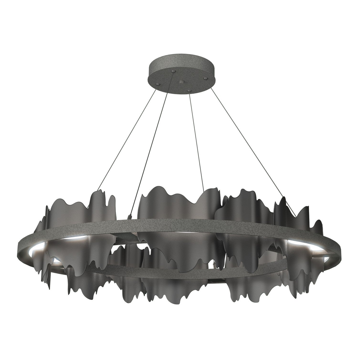 Hubbardton Forge - 139653-LED-STND-20-10 - Hildene Circular LED Pendant - Hildene - Natural Iron