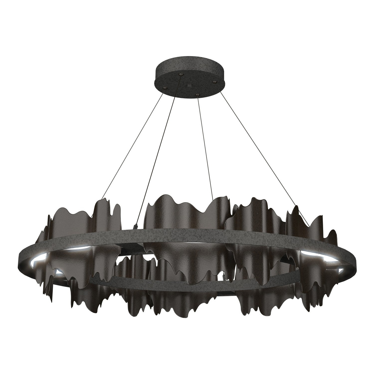 Hubbardton Forge - 139653-LED-STND-20-14 - Hildene Circular LED Pendant - Hildene - Natural Iron