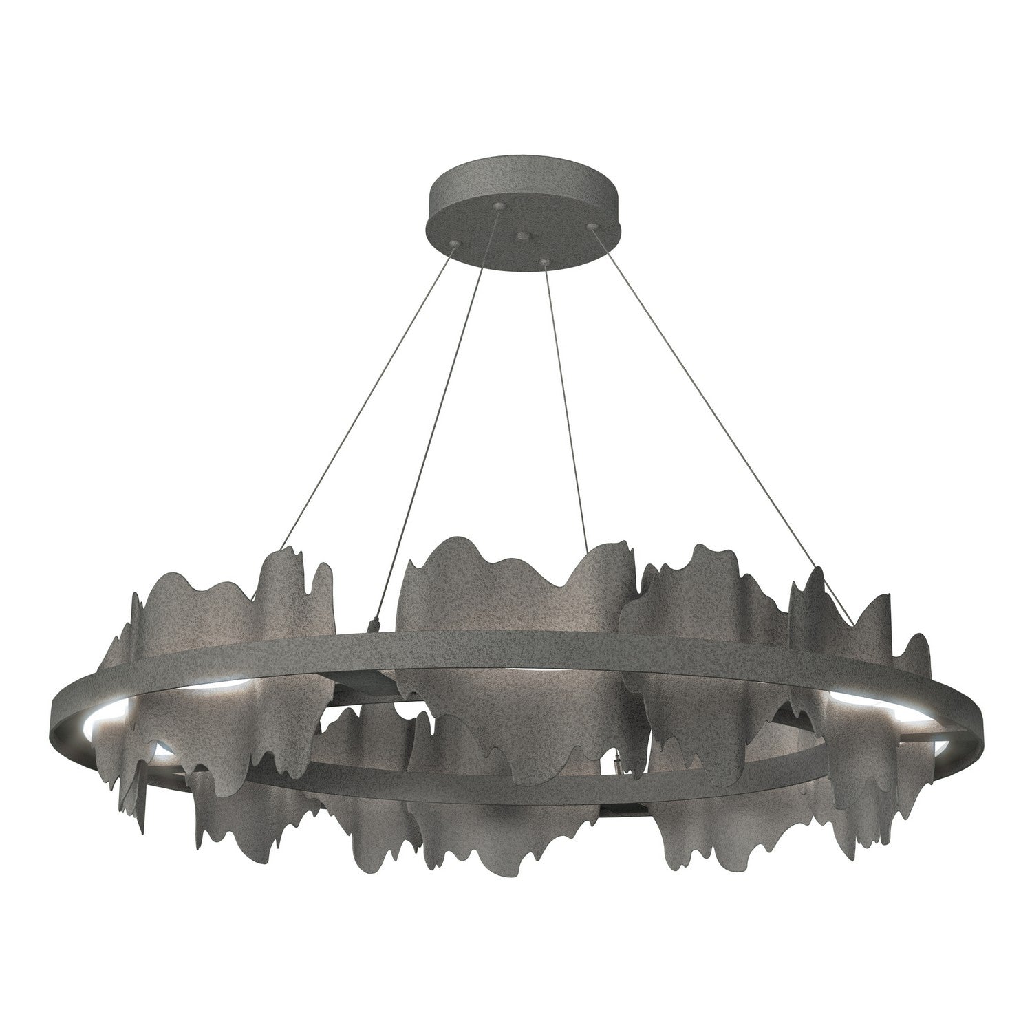 Hubbardton Forge - 139653-LED-STND-20-20 - Hildene Circular LED Pendant - Hildene - Natural Iron