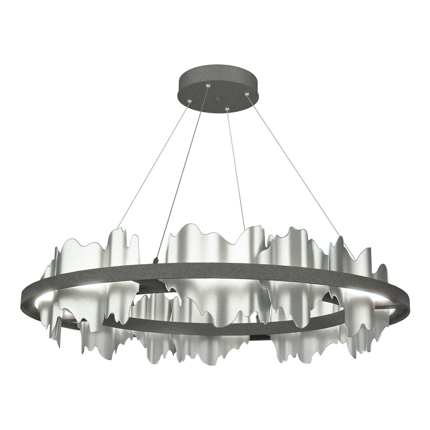 Hubbardton Forge - 139653-LED-STND-20-82 - Hildene Circular LED Pendant - Hildene - Natural Iron