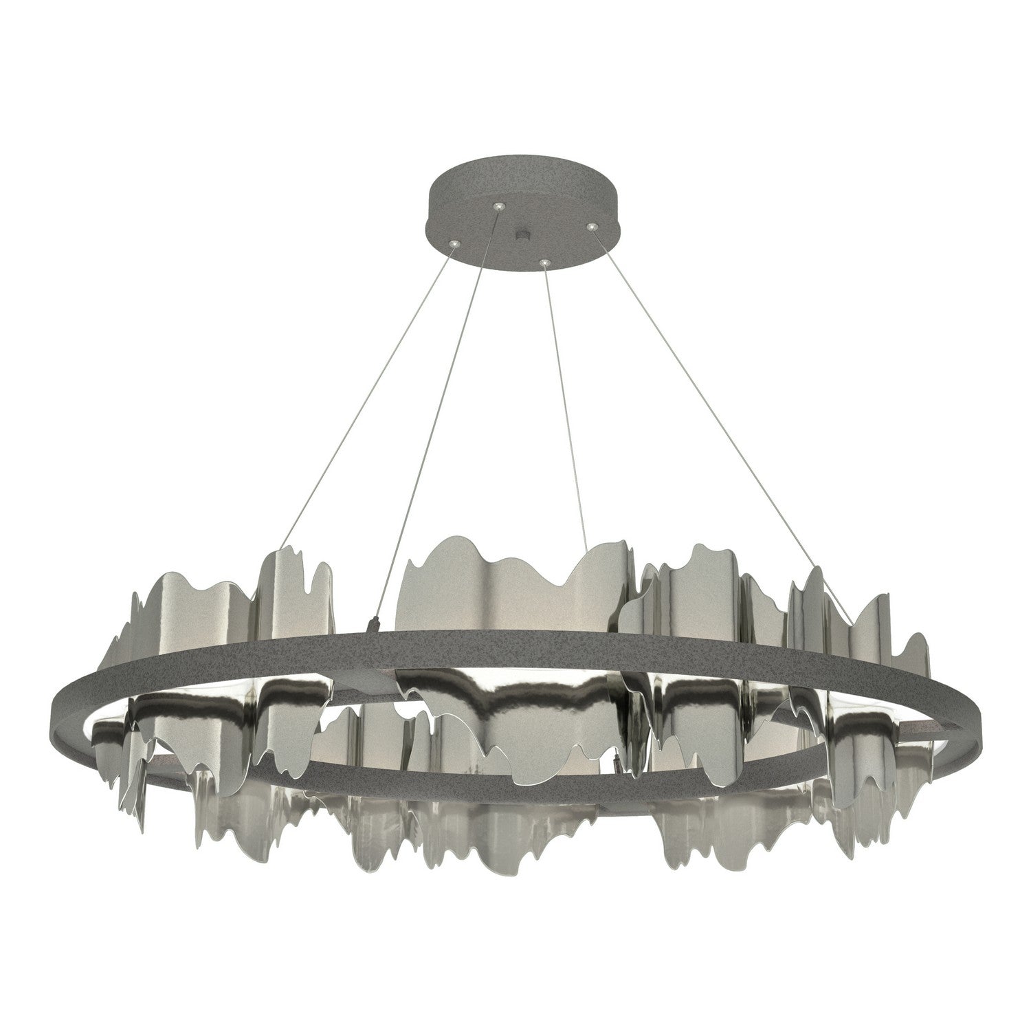 Hubbardton Forge - 139653-LED-STND-20-85 - Hildene Circular LED Pendant - Hildene - Natural Iron