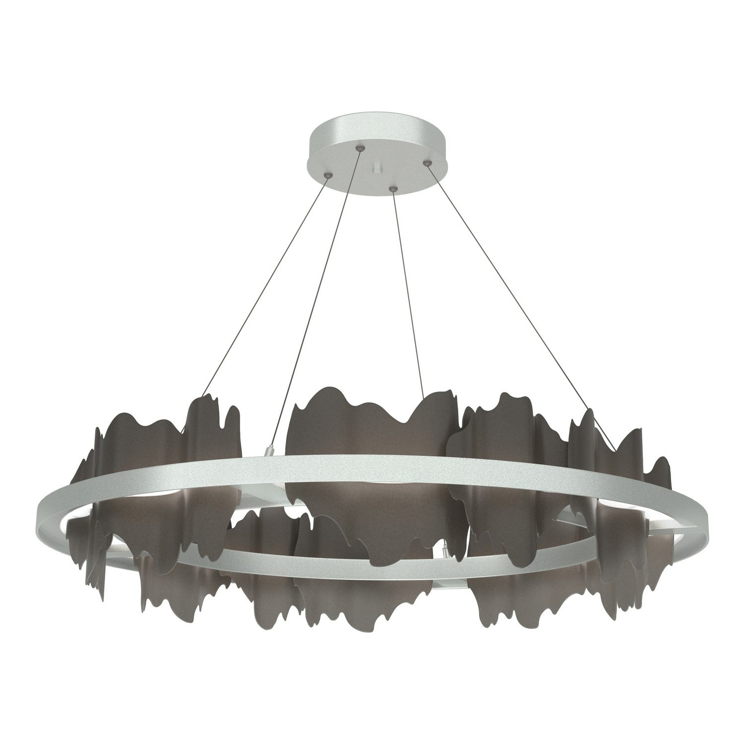 Hubbardton Forge - 139653-LED-STND-82-07 - Hildene Circular LED Pendant - Hildene - Vintage Platinum