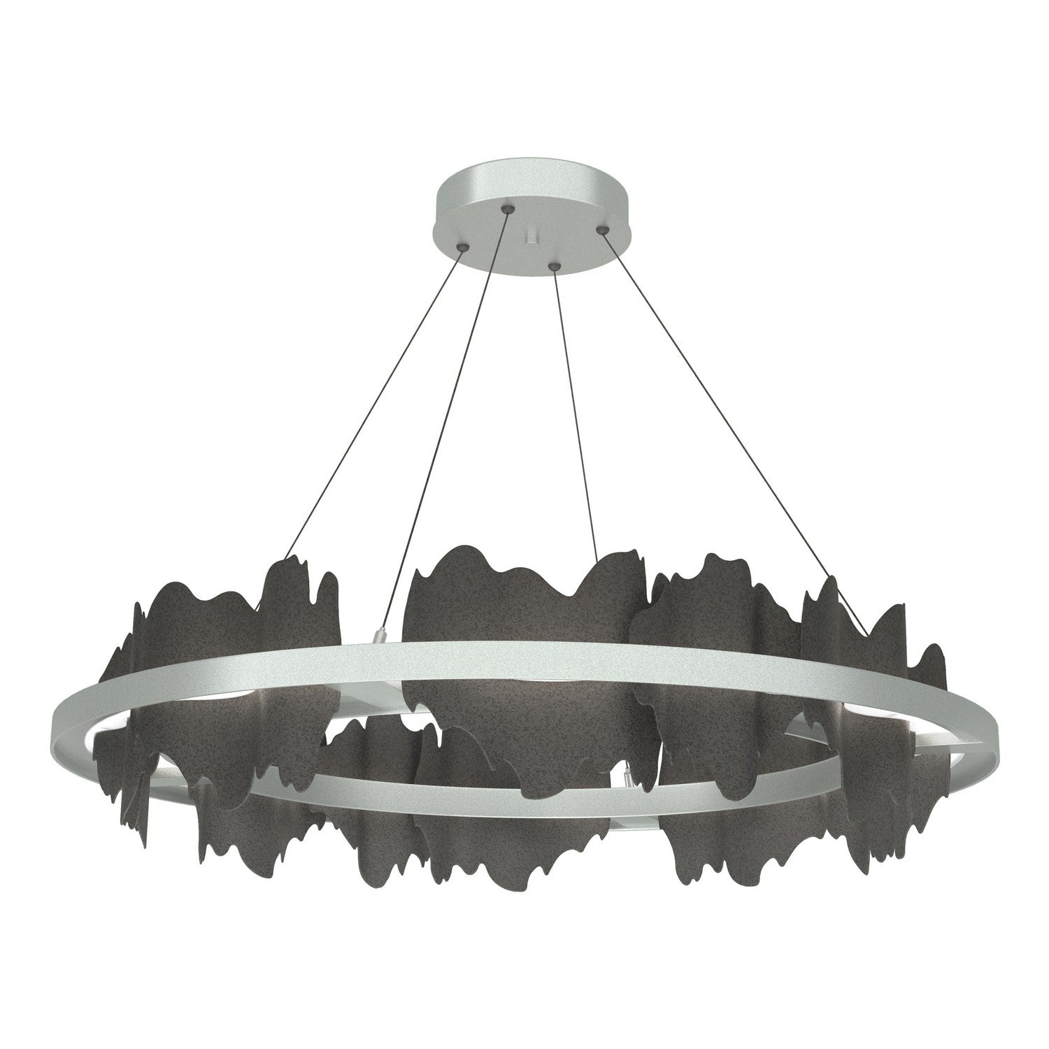 Hubbardton Forge - 139653-LED-STND-82-20 - Hildene Circular LED Pendant - Hildene - Vintage Platinum