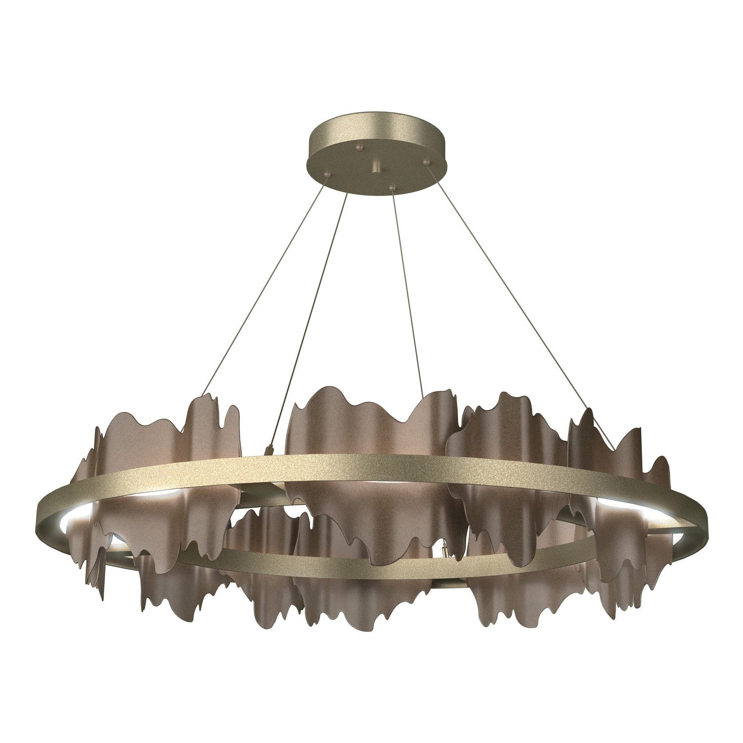 Hubbardton Forge - 139653-LED-STND-84-05 - Hildene Circular LED Pendant - Hildene - Soft Gold