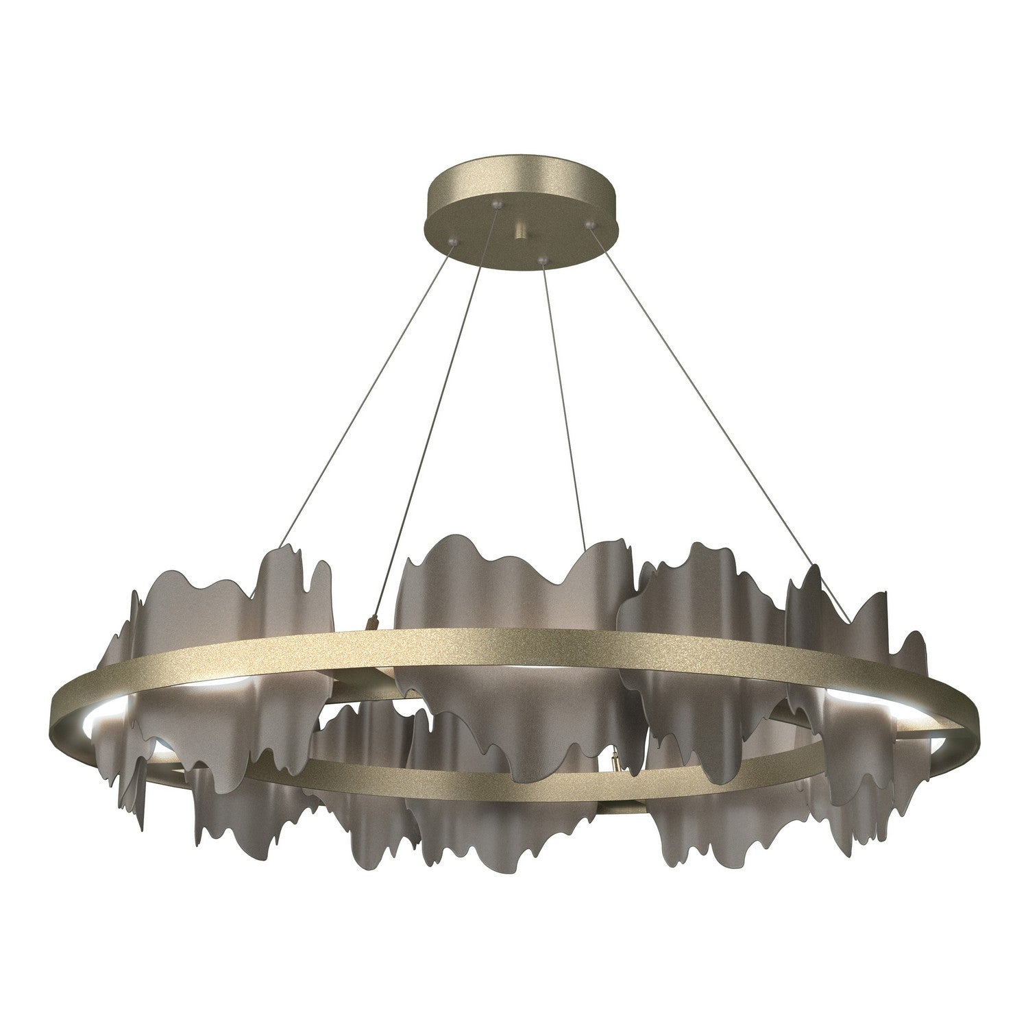 Hubbardton Forge - 139653-LED-STND-84-07 - Hildene Circular LED Pendant - Hildene - Soft Gold