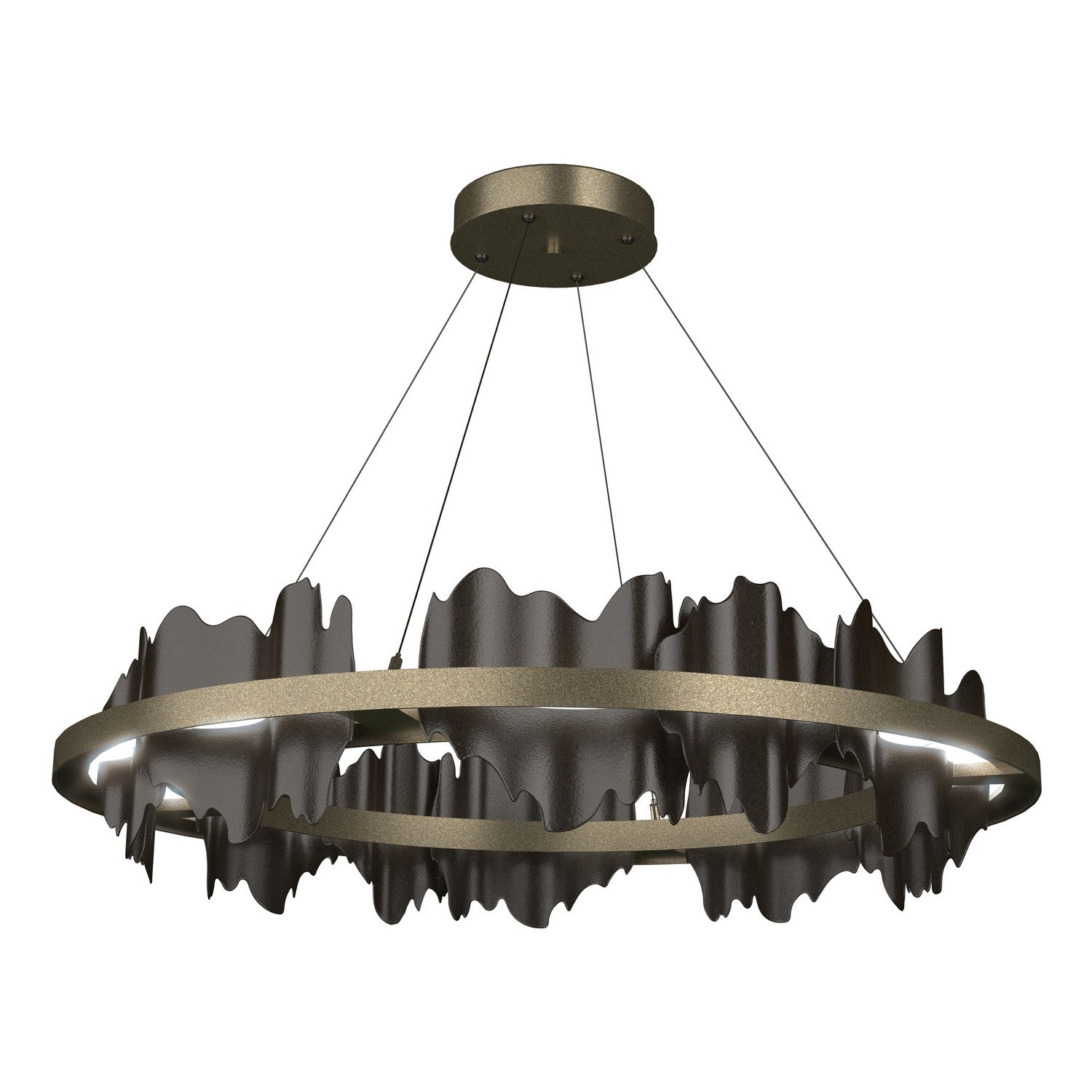 Hubbardton Forge - 139653-LED-STND-84-14 - Hildene Circular LED Pendant - Hildene - Soft Gold