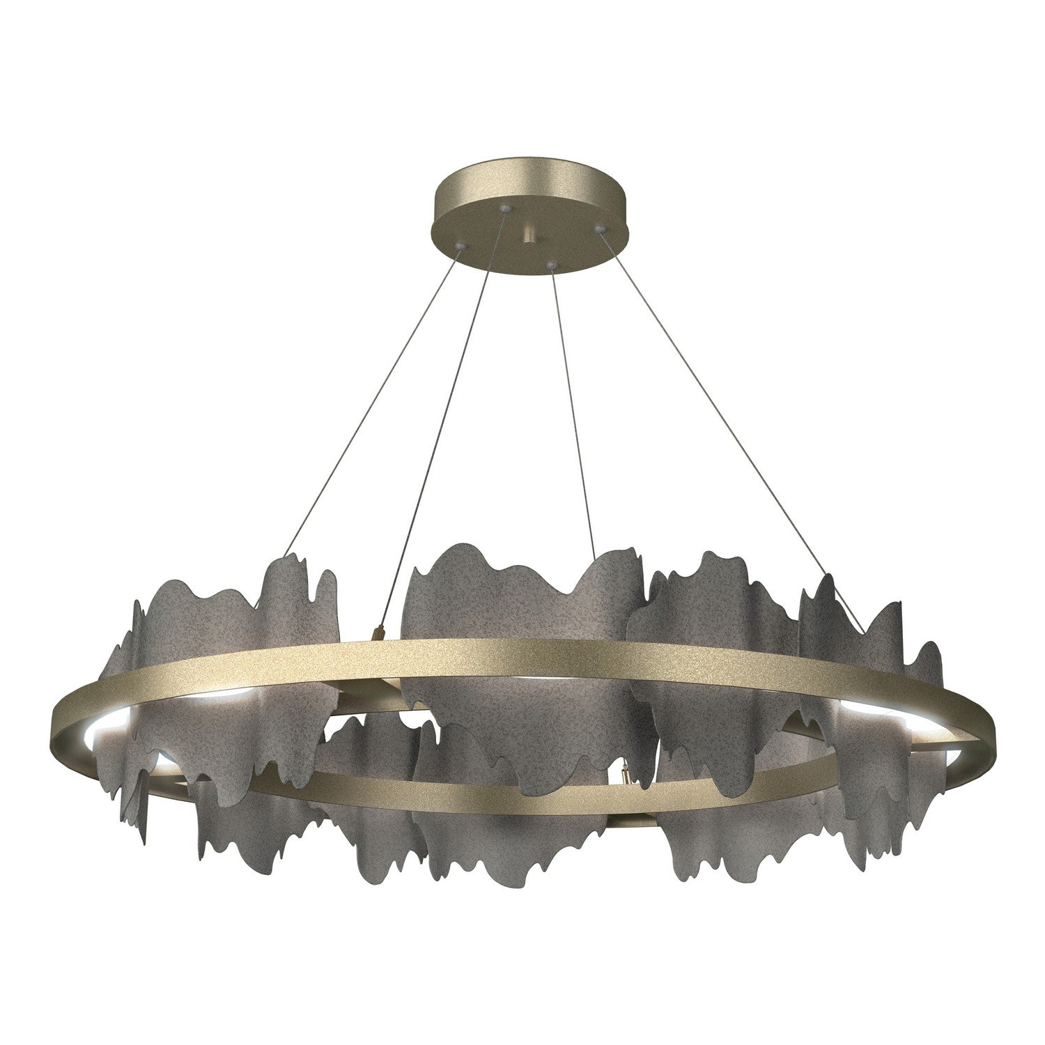 Hubbardton Forge - 139653-LED-STND-84-20 - Hildene Circular LED Pendant - Hildene - Soft Gold