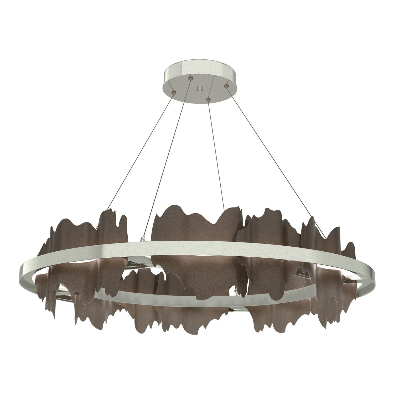 Hubbardton Forge - 139653-LED-STND-85-05 - Hildene Circular LED Pendant - Hildene - Sterling