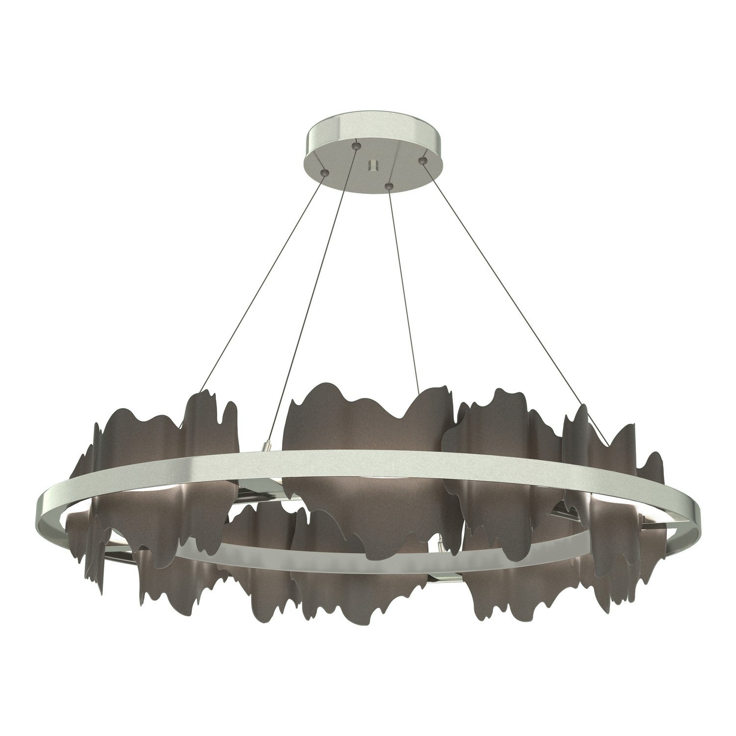 Hubbardton Forge - 139653-LED-STND-85-07 - Hildene Circular LED Pendant - Hildene - Sterling