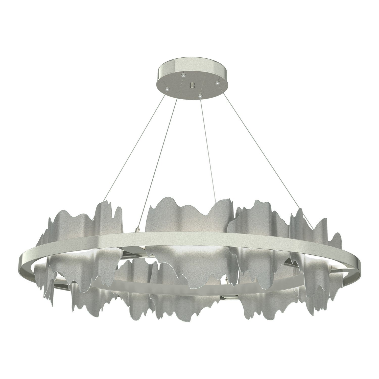Hubbardton Forge - 139653-LED-STND-85-82 - Hildene Circular LED Pendant - Hildene - Sterling