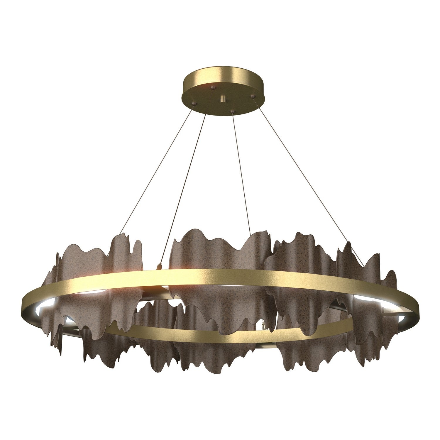 Hubbardton Forge - 139653-LED-STND-86-05 - Hildene Circular LED Pendant - Hildene - Modern Brass