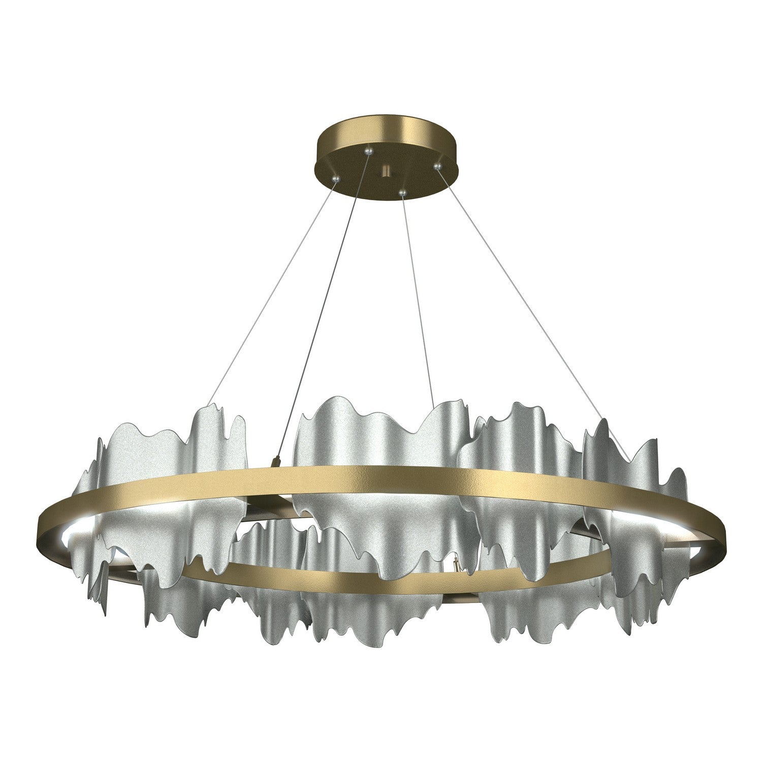Hubbardton Forge - 139653-LED-STND-86-82 - Hildene Circular LED Pendant - Hildene - Modern Brass