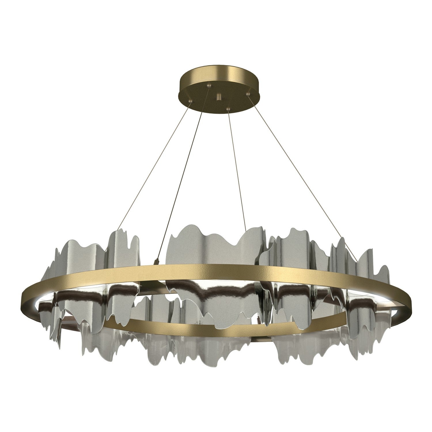 Hubbardton Forge - 139653-LED-STND-86-85 - Hildene Circular LED Pendant - Hildene - Modern Brass