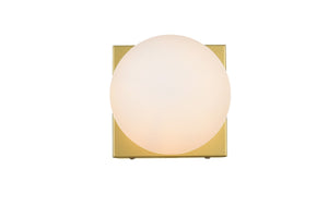 Elegant Lighting - LD7303W6BRA - One Light Bath Sconce - Jaylin - Brass and frosted white