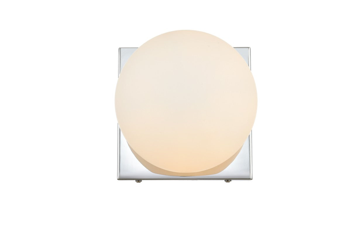 Elegant Lighting - LD7303W6CH - One Light Bath Sconce - Jaylin - Chrome and frosted white
