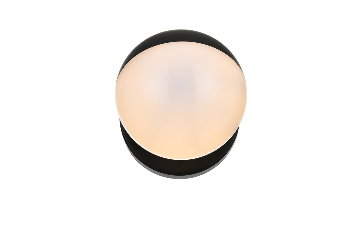 Elegant Lighting - LD7305W5BLK - One Light Bath Sconce - Majesty - Black And Frosted White