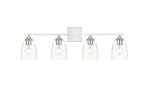 Elegant Lighting - LD7309W34CH - Four Light Bath Sconce - Harris - Chrome And Clear