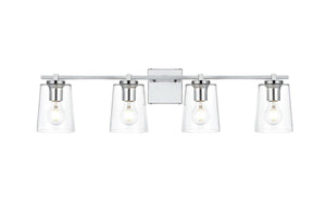 Elegant Lighting - LD7310W33CH - Four Light Bath Sconce - Kacey - Chrome and Clear