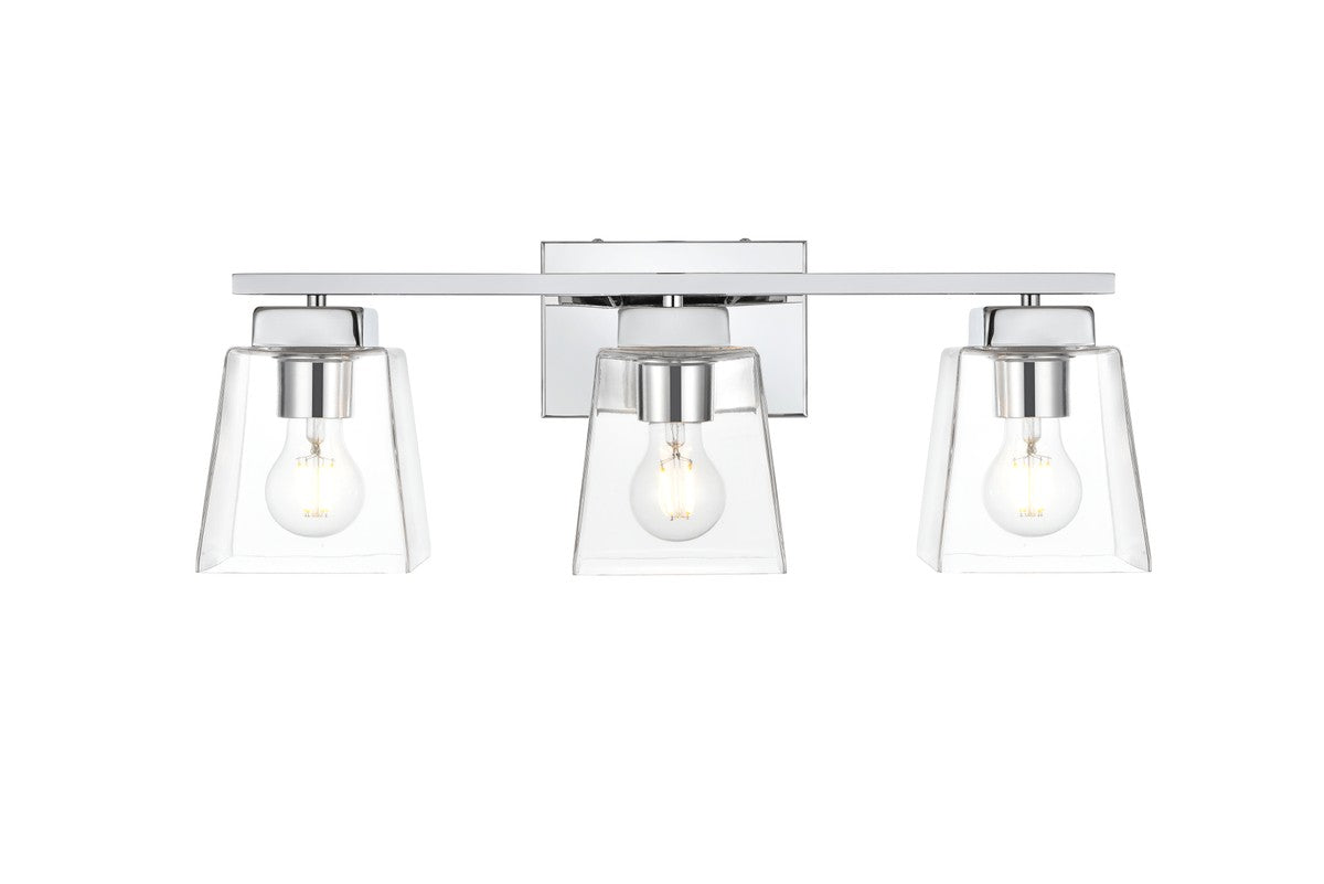 Elegant Lighting - LD7312W23CH - Three Light Bath Sconce - Merrick - Chrome And Clear