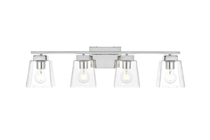 Elegant Lighting - LD7312W32CH - Four Light Bath Sconce - Merrick - Chrome and Clear