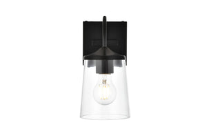 Elegant Lighting - LD7313W5BLK - One Light Bath Sconce - Avani - Black And Clear